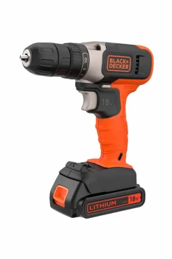 Black & Decker Bor-/skrutrekker med 18V Lithium-ion 1,5AH