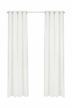 &Home 2-pk gardinlengder med maljer, i halvpanama