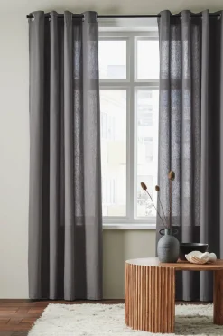 &Home 2-pk gardinlengder med maljer, i halvpanama